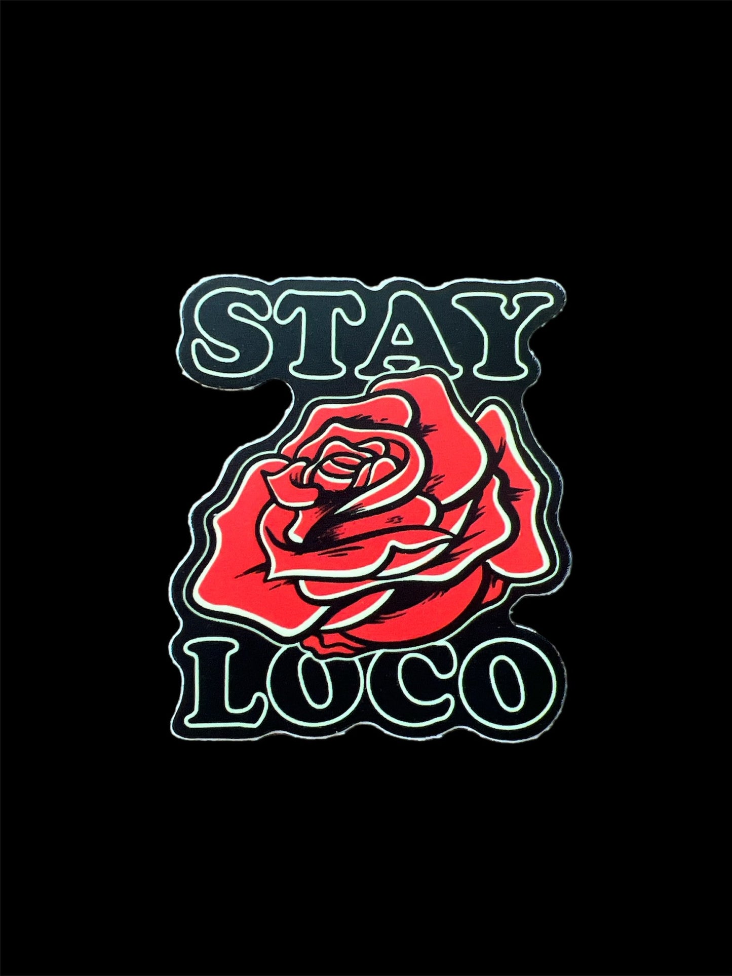 StayLoco Rose 2.75 in. Sticker