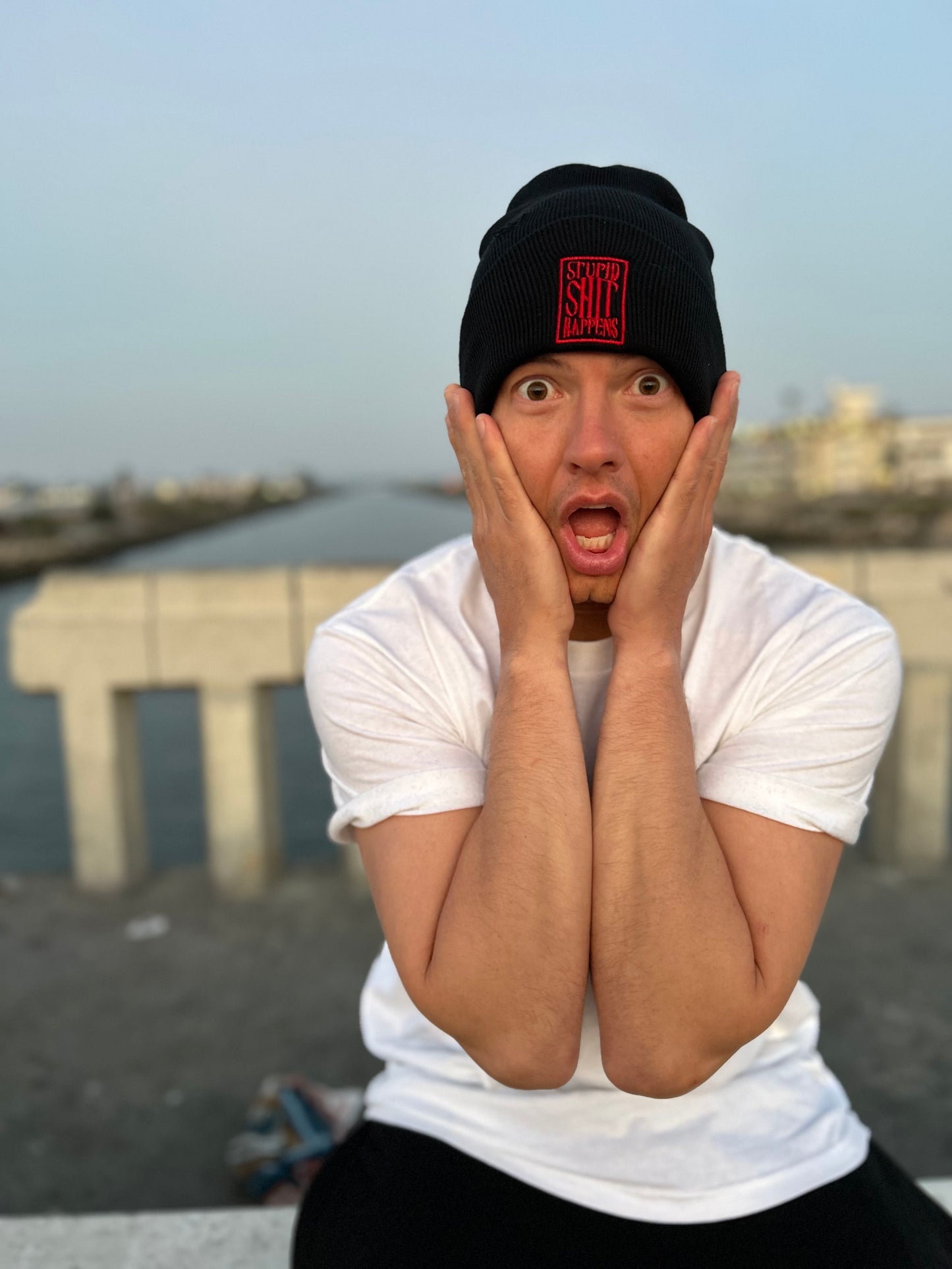 "STUPID SH!T HAPPENS" Beanie