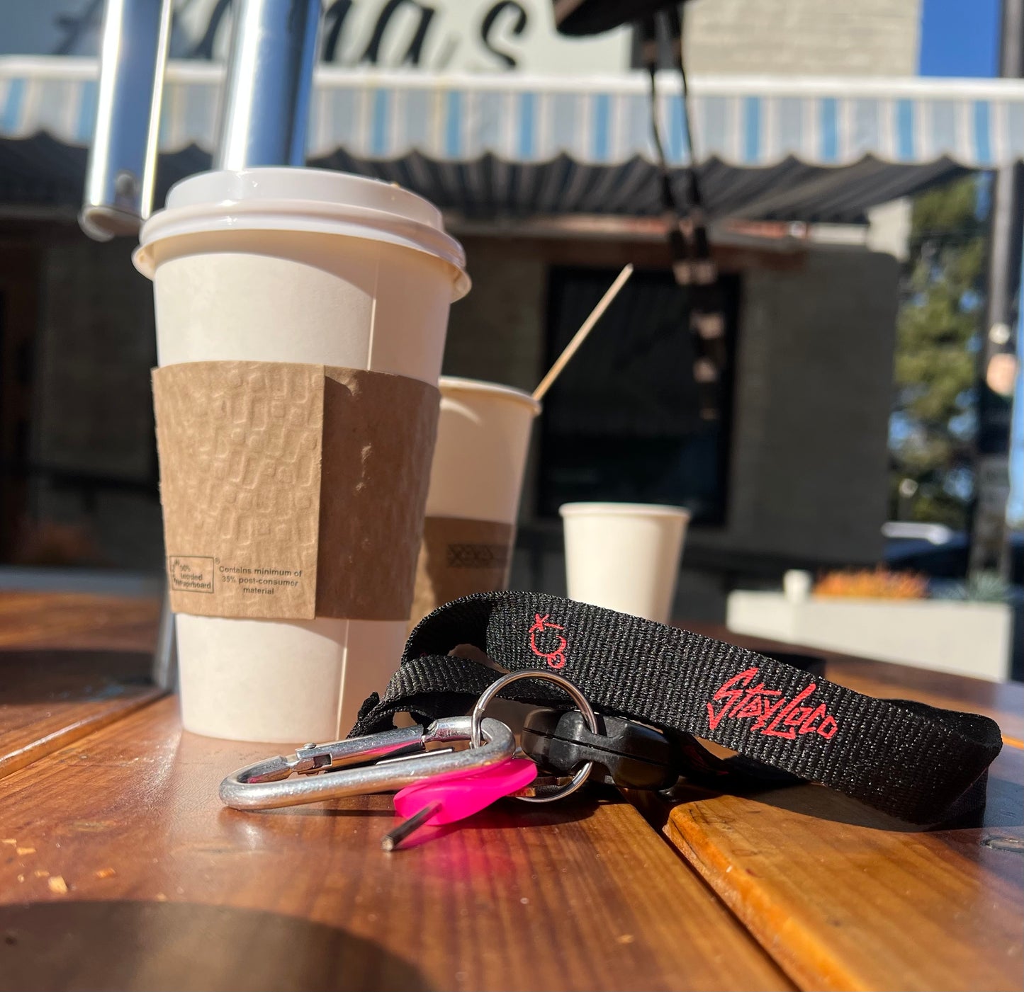 StayLoco Black/Red Lanyard!
