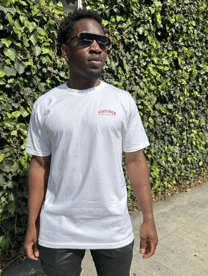 "HOME IS WHERE THE HEART IS" White Unisex Heavyweight Tee