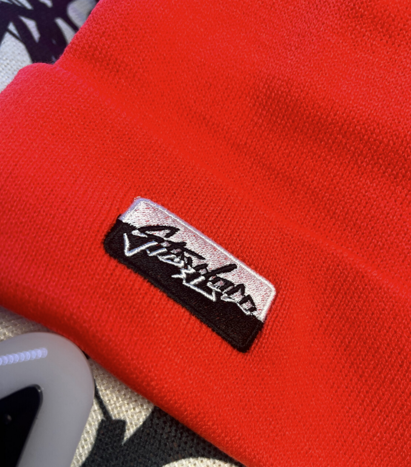 StayLoco Orange Cuffed Beanie