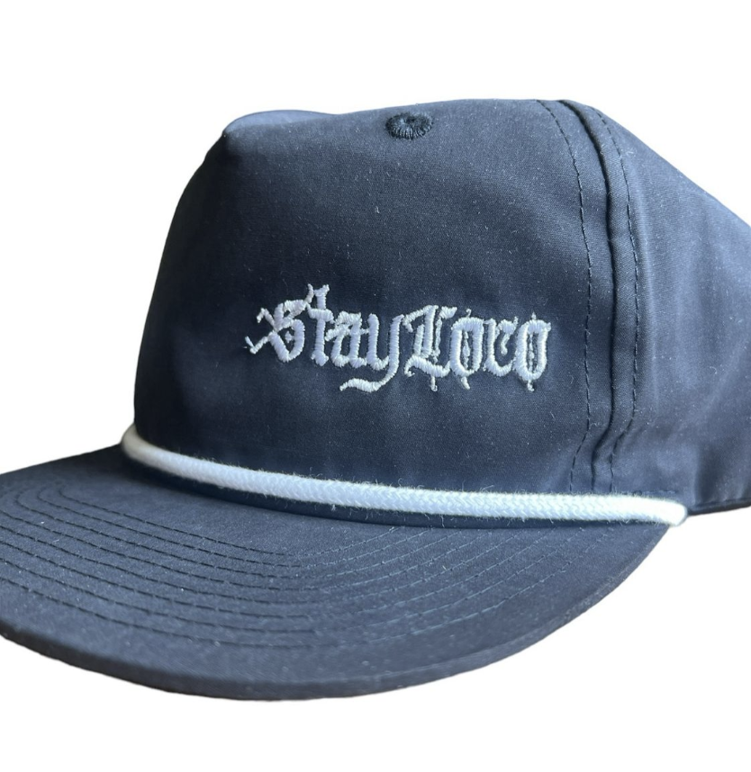 "OLDE" Water Repellent Black StayLoco Flatbill