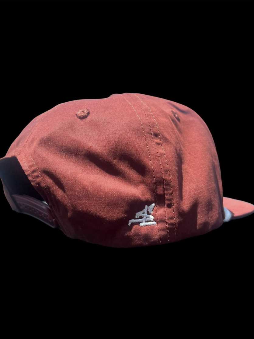 "LINE ADDICT" Water Repellent Maroon Flatbill!
