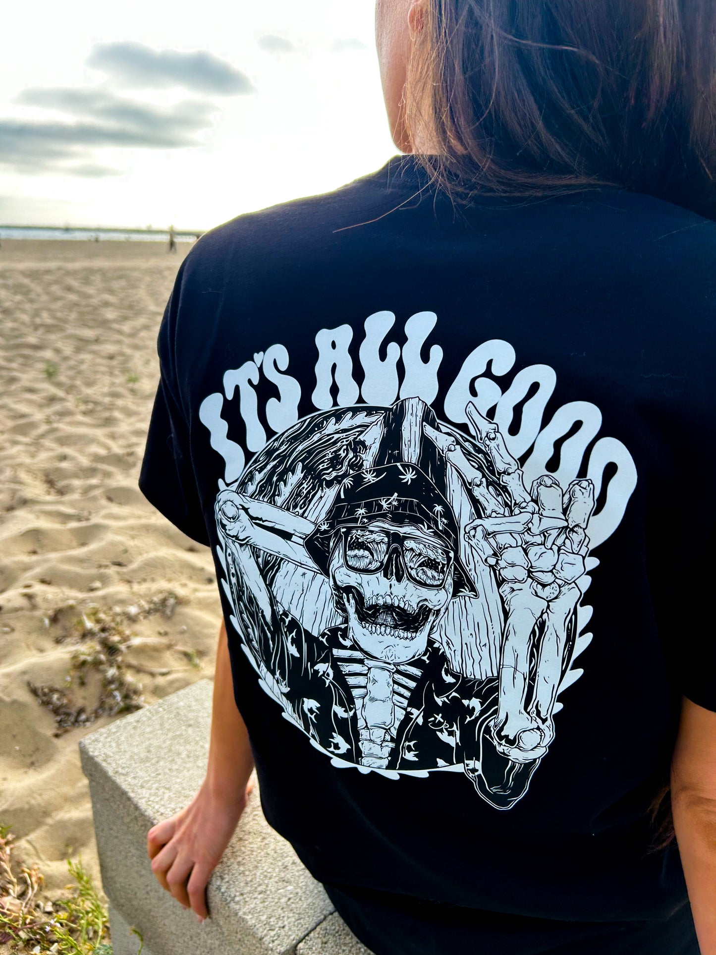"ITS ALL GOOD" Black Unisex Heavyweight Tee