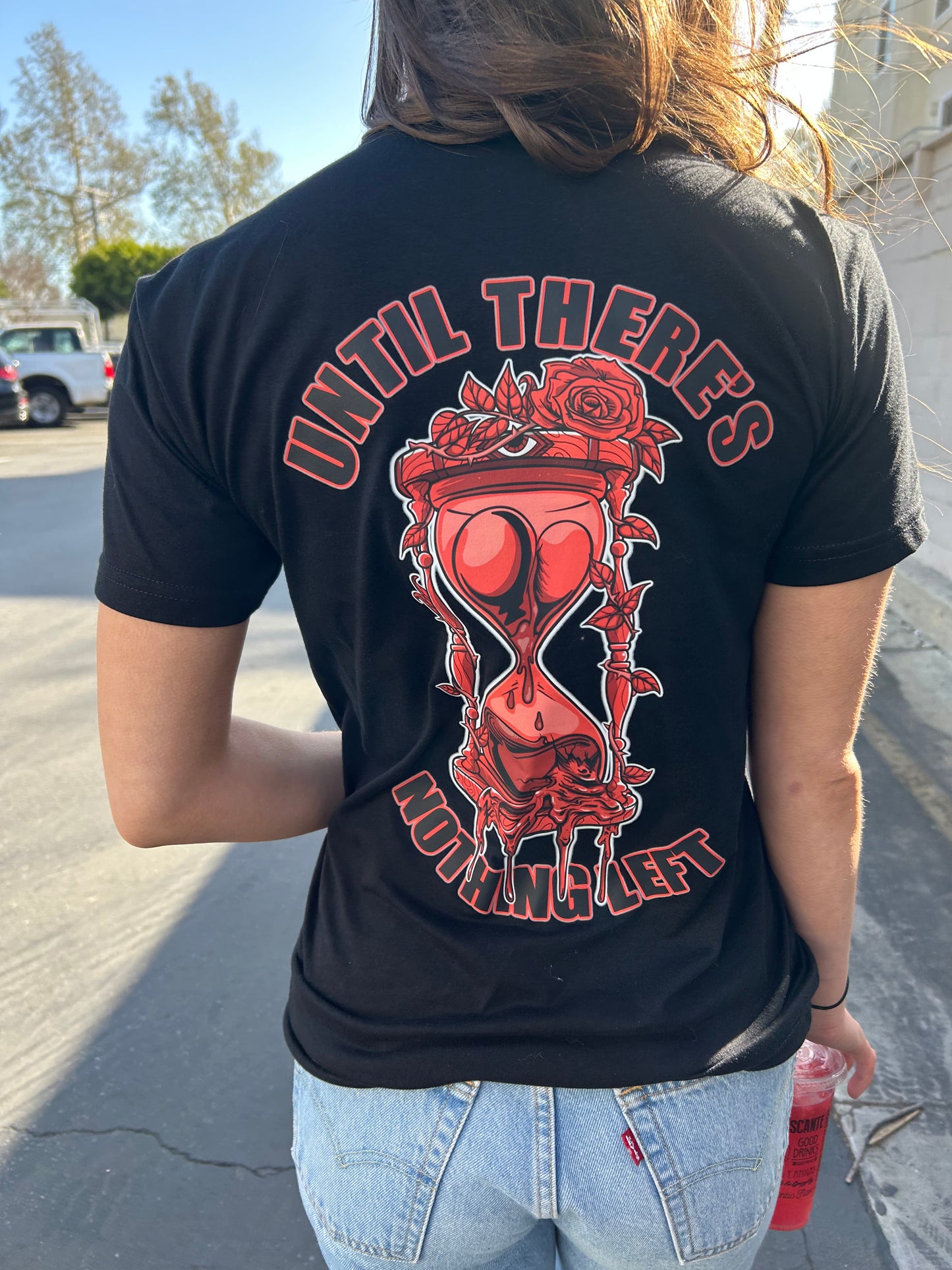 "UNTIL THERE'S NOTHING LEFT" Unisex Black Tee