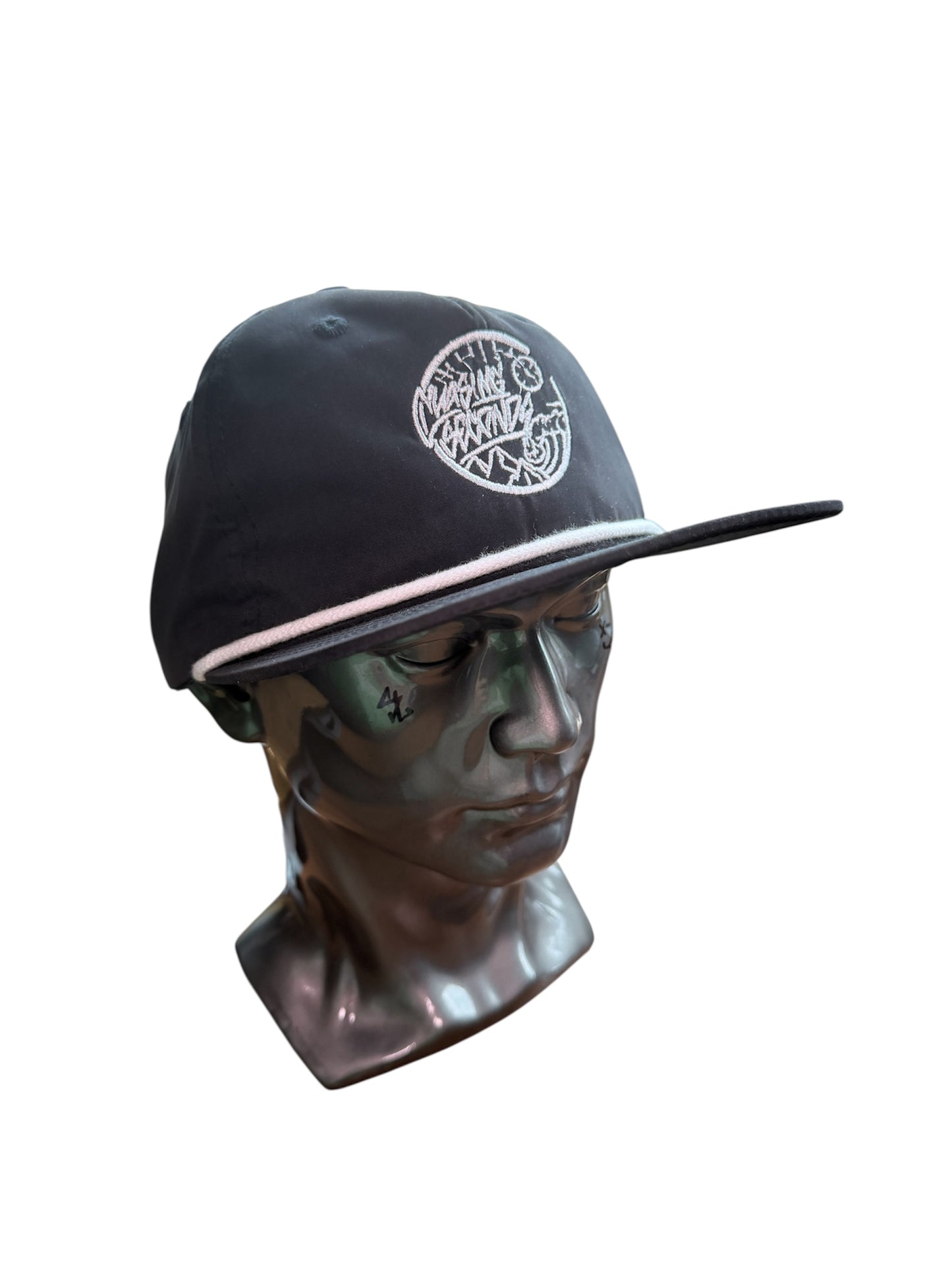 "Chasing Seconds" Water Repellent Black Flatbill!