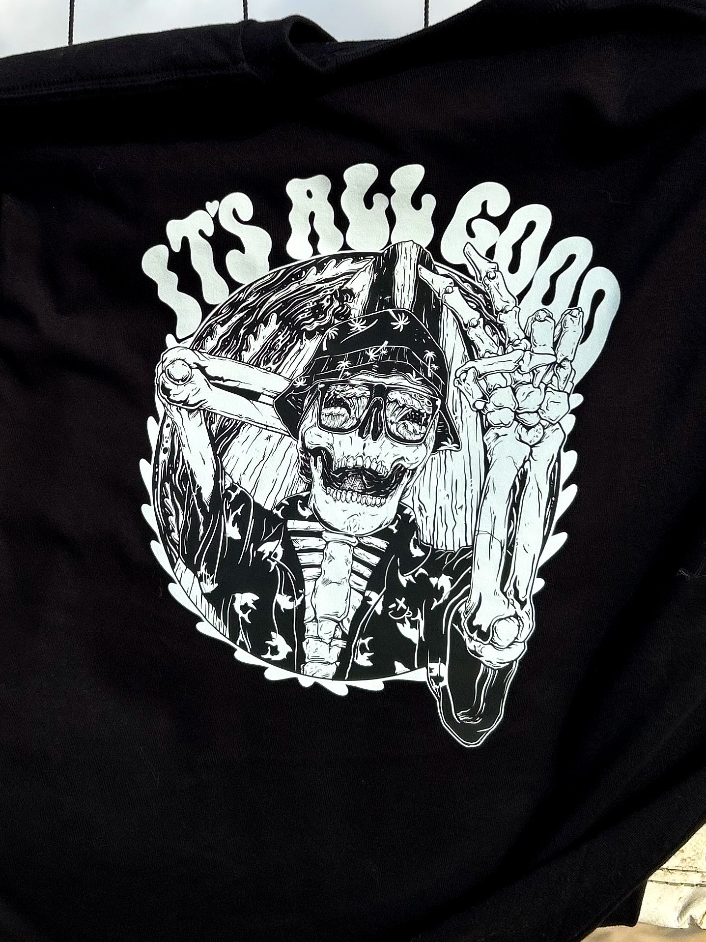 "ITS ALL GOOD" Black Unisex Heavyweight Tee