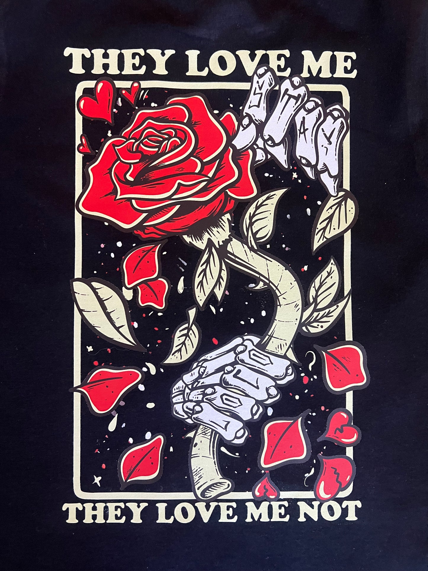 "THEY LOVE ME, THEY LOVE ME NOT" Black Kids Tee