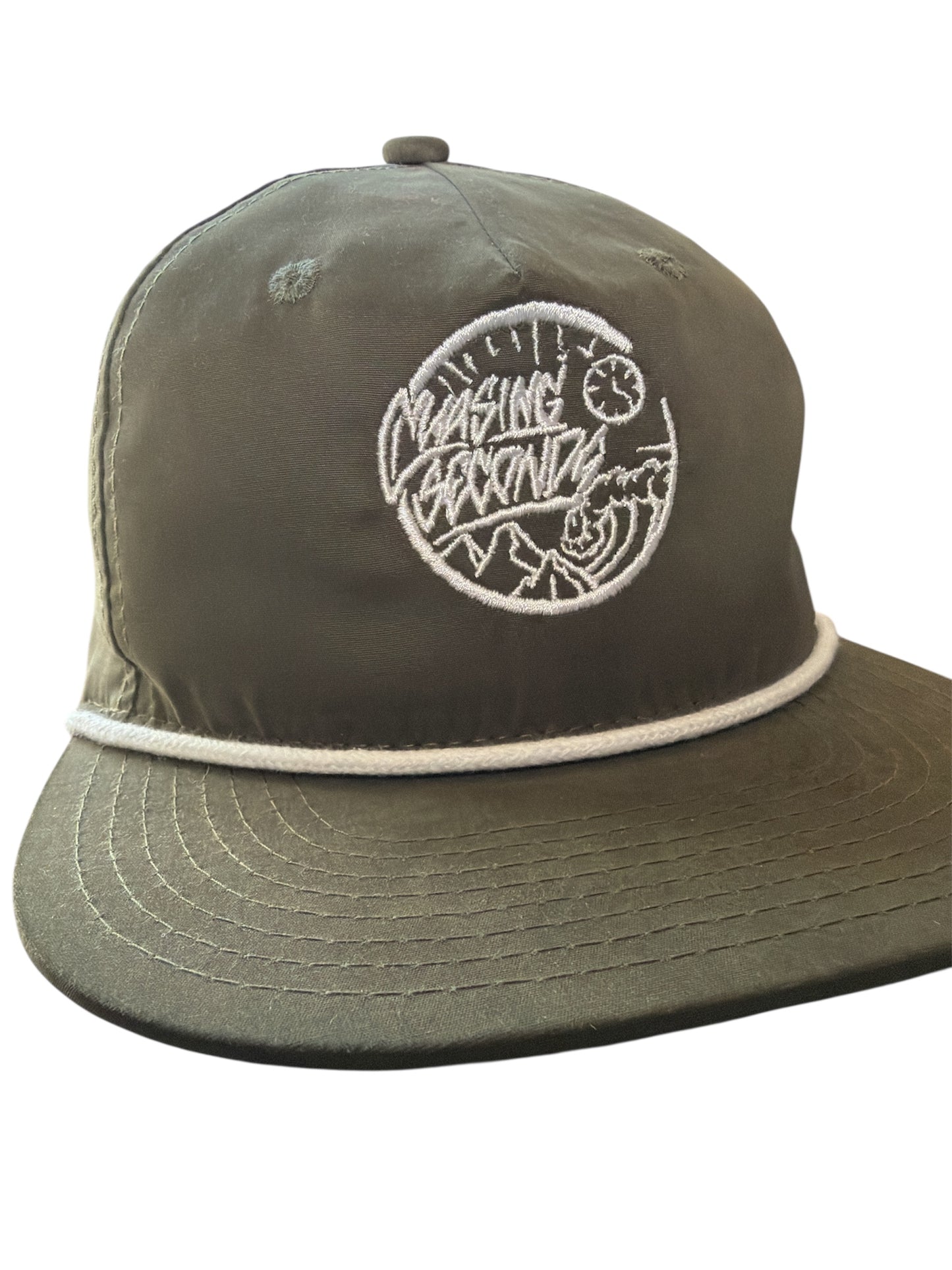 "Chasing Seconds" Water Repellent Olive Flatbill!