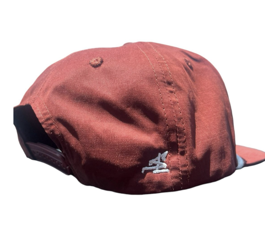 "LINE ADDICT" Water Repellent Maroon Flatbill!